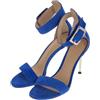 GUESS FL6KNTSUE03 Decollete Tacco Moda Fashion Pelle Donna (Blue, Sistema Taglie Calzature EU, Adulto, Numero, Media, 40)