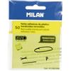 Milan 411261050 - Foglietti adesivi removibili, trasparenti, giallo fluo