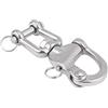 EBTOOLS Grillo Scatto 12 Mm Barca Barca A Vela Moschettone Girevole adatto perGrillo In Acciaio, Acciaio Inossidabile 316 Spinnaker Barche Vela(128mm)