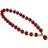DodiGioielli.it Collana Girocollo Donna con Barilotti Pasta di Corallo Rosso 12,5x10,5mm - Modello Rosario - Handmade Made in Italy - Chiusura a Moschettone - Alluminio Dorato Nickel Free - DodiGioielli