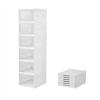 Generico Scatole per scarpe trasparente - Organizer per scarpe in plastica, 6 scatole portaoggetti in plastica rigida trasparente, scarpiera impilabile con porta magnetica, organizer per scarpe armadio.