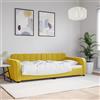 DJEKA Letto da Giorno, Divani Letto, Divano Letto Due Posti, Sofa Bed, Divano Letto Matrimoniale, Giallo 90x200 cm in Velluto