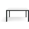 PAZZO DESIGN Tavolo Allungabile Greta, Tavolo Soggiorno, Tavolo Cucina, Tavolo Studio, Piano Nobilitato melaminico, Gambe Metallo Nere, Made in Italy, Bianco Frassinato, 120x80x75 cm - id_2095
