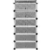 LANTUS Scaffale per scarpe, scarpiere,modulabile, scarpiera, armadio portatile,mobile a scatto,strato 6