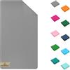 SoNiT home decor SONIT- 2 Teli Mare Grigio Chiaro in Microfibra Ultra Leggero 90x160 cm, Asciugamano Spiaggia ad Asciugatura Rapida, Compatto e Assorbente, Ideale per Viaggio, Palestra e Piscina, Morbido e Salvaspazio