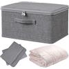 YUZHEDM Scatola con Serratura 40 * 30 * 21cm Scatola con Combinazione Pieghevole con Coperchio Organizer Medicinali da Armadio Adatta per Riporre Giocattoli, Vestiti, Trapunte, Medicinali