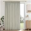 MRTREES 1 Pezzo Tenda Lino Naturale Moderne per Soggiorno Salotto Moderne Ultra-largo 300x240 CM Tenda da Interno Semitrasparente con Gancetti Camera da Letto Cameretta Bambini