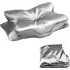 VGECEE Federa Cuscino Cervicale Ergonomico, Federa Memory Foam, Federa Comoda e Traspirante, Federa Rimovibile e Lavabile, Federa in Raso di Seta Morbida per Posizioni Prona, Supina e di Fianco