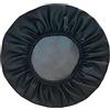 Xpnit Coprisgabello rotondo per sgabello da bar, impermeabile, in poliuretano, protezione per sedia, facile da pulire, antiscivolo (1 pezzo, 36 cm, nero)