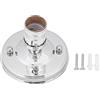 Cyrank E26 E27 Portalampada da soffitto, Base portalampada da Parete Portalampada a Sospensione Industriale in Ferro Vintage Set portalampada Decorativo a Sospensione(d'Argento)