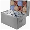 Exyvox 2 Pezzi Organizer Armadio Cassetti Scatole per Vestiti - Divisori per Armadio Interno,Contenitori per Armadio Salvaspazio per Jeans,Pantaloni,Maglione, Asciugamano,Magliette,T-shirt