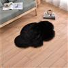Treer Morbido Tappeto Salotto Pelo Corto Moderno Forma di Nuvola Tappeti per Soggiorno Anti Scivolo Tappeti per Interni Tappeti,Adatto per Divano Camera da Letto Home Decor (60x90cm,Nero)