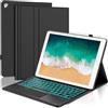 WAVATA Tastiera per iPad Pro 12.9 Pollici 2017/2015 con Touchpad, Custodia Tastiera per iPad Pro 12.9 2a/1a Generazione Magnetica Retroilluminata Staccabile Bluetooth Italiano QWERTY Layout, Nero