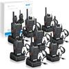 ESYNiC 4 Paia Walkie Talkie Ricaricabile VOX Radio PMR446MHz 0.5W Frequenza Civile 8PZ Ricetrasmittente Portatile 16 Canali Singola Banda Woki Toki con USB Caricabatterie per Caccia Ciclismo