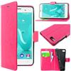 ebestStar - Cover Compatibile con Wiko Lenny 3 Jerry Custodia Portafoglio Pelle PU Protezione Libro Flip, Rosa [Apparecchio: 145 x 73.1 x 9.9mm, 5.0'']