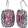BJT332 ORECCHINI ARIELLE ROSA ACCIAIO INOSSIDABILE - ACCESSORIO DI MODA