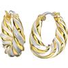 BJT364 ORECCHINO ALARA WHITE GOLD PLATED