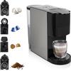 Princess Macchina Caffè Multi Capsule 5 in 1 - 19 bar - Adatta per diversi tipi di caffè - Nespresso, Dolce Gusto, Lavazza a Modo Mio e E.S.E. - 0.8 L - 1450 W - 249451
