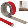 ZTVOWTO 200cm×5cm Striscia di soglia strisce di transizione del pavimento striscia divisoria autoadesiva per porta del pavimento striscia di rivestimento del bordo del pavimento(Grigio)