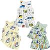 ACMEDE 6 Pezzi per Ragazzo Bambino Neonato Canotta Senza Maniche Top Canottiere con Shorts Pigiama Bambini Cartoon Auto Coccodrillo Scimmia Pjs Set Outfit Set di Vestiti Pigiama Set