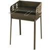 El Gaucho Barbecue a Carbonella Carbone BBQ da Giardino Esterno in Acciaio 47x37 cm - Picnic Family