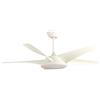 Perenz Ventilatore da Soffitto 5 Pale 6 Velocità ø 132 cm con Luce e Telecomando colore Bianco - 7143 B IR