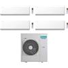 Hisense Climatizzatore UNI HB Quadri Split 7+7+7+24 con 5AMW125U4RTA Inverter Wi-Fi R-32 Classe A++ ,