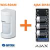 Optex PIR da esterno con copertura a 180 gradi con AM + Modulo Ajax 38184 - WXS-RDAM