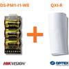 Optex sensore esterno ad infrarosso wireless antifurto 12 mt + Modulo Hikvision DS-PM1-I1-WE - QXI-R