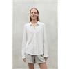 ECOALF per donna. [MCWGASRVAASA0123S24-001] Maglia bianca Vaasa, Bianco, Casual, Manica lunga, Cotone biologico, Sostenibile