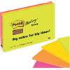 POST-IT BLOCCO 45foglietti Post-it® Super Sticky 101x152mm MEETING NOTE NEON 6445-SSP (Conf.4)