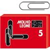 Molho Leone SCATOLA 100 FERMAGLI N.5 MM50 ZINCATI LEONE (Conf.5)