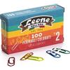LEONE SCATOLA 100 FERMAGLI COLORATI E METALLIZZATI N.2 MM26 LEONE COLOR (Conf.10)