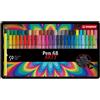 STABILO SCATOLA METALLO 50 PENNARELLI PEN 6850 STABILO