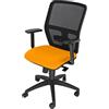 Unisit Seduta operativa ergonomica Kemper KMA arancio con braccioli regolabili