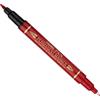 PENTEL Marcatore permanente Twin Tip doppia punta F/EF rosso Pentel (Conf.12)