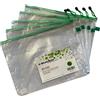 STARLINE Busta in PVC a rete B4-31,2x41,2cm con cerniera verde (Conf.5)