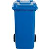 MobilPlastic Bidone carrellato 120Lt blu per raccolta differenziata
