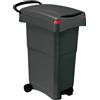 MobilPlastic Bidone mobile 80Lt a pedale grigio per raccolta differenziata