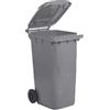 MobilPlastic Bidone carrellato 120Lt grigio per raccolta differenziata