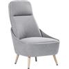 SERENA GROUP Poltrona Memphis grigio chiaro