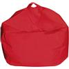King Collection Pouf Comodone rosso H 62x65 Ø cm