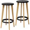 PAPERFLOW Set 2 sgabelli Woody Nero/Faggio Paperflow