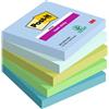 POST-IT Cf. 5pz blocco 90fg. Post-it® Super Sticky 76x76mm 654-5SS-OAS Oasis