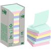 POST-IT Cf. 16pz blocco 100 fg. Post-it®Z-Notes Green 76x76mm R330-1RPT colori pastello