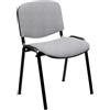 Unisit SEDIA ATTESA Dado D5S/PT vera pelle TOP grigio chiaro senza BRACCIOLI