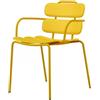 Unisit Seduta collettivitA' Lemon con braccioli giallo Unisit