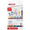 EDDING Astuccio 10 pennarelli brush 1340 colori glitter assortiti Edding