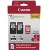 CANON ORIGINALE Canon Value Pack nero / differenti colori / Bianco PG-540L+CL-541XL + 10x15 cm Fotopapier 50 Blatt ~700 Pagine mod. PG-540L+CL-541XL + 10x15 cm Fotopapier 50 Blatt EAN 8714574679693