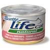 LIFE CAT Natural LE RICETTE TONNO GAMBERETTI 150 GR Prezzo x 6 unità